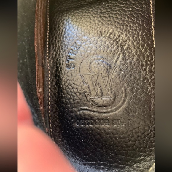 STREET WORK Womens Blue Leather Square Toe Slip-On Loafers Work Shoes Flats Sz 7 - Picture 10 of 12